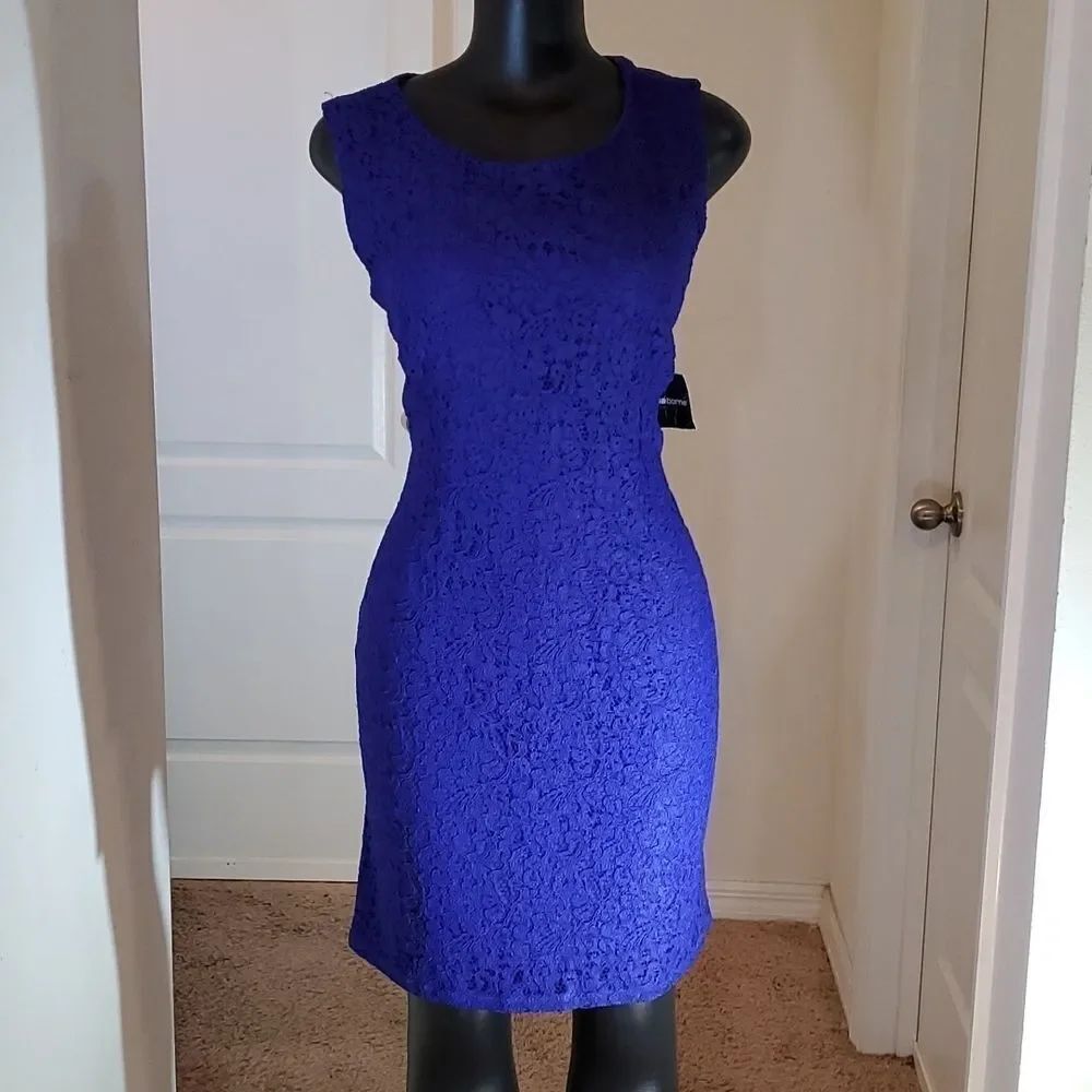 BRAND NEW CLAIBORNE ROUND NECKLINE SLEEVELESS DRESS - Picture 3 of 16